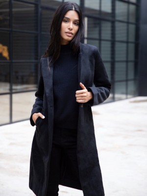 Blakely Mabel Tailored Longline Coat Nere | 2071635-OA