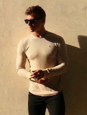 Blakely Mason Knit Jumper Beige | 3197256-KI