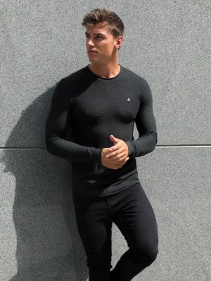 Blakely Mason Knit Jumper Charcoal | 8609137-BQ