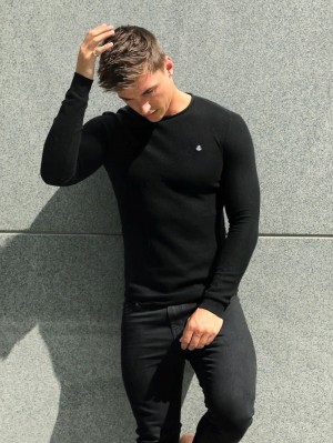 Blakely Mason Knit Jumper Nere | 1597430-PG