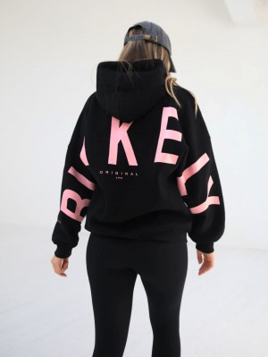 Blakely Members Isabel Oversized Hoodie Nere Rosa | 8715490-WA