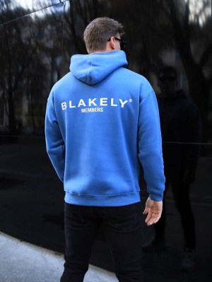 Blakely Members Relaxed Hoodie Blu | 2893674-EH