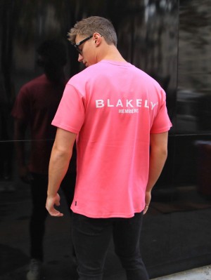 Blakely Members Relaxed T-Shirt Rosa | 3064987-DW