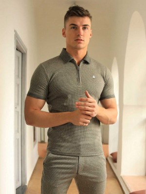 Blakely Midar Check Polo Shirt Oro | 2908743-YK