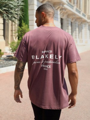 Blakely Monaco Relaxed T-Shirt Bordeaux | 1870624-JL