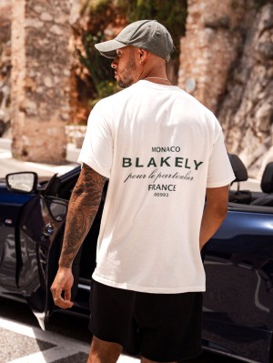 Blakely Monaco Relaxed T-Shirt Ivory | 0483219-RI