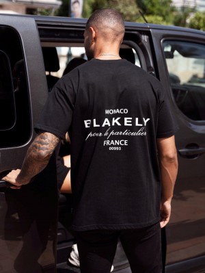 Blakely Monaco Relaxed T-Shirt Nere | 3815096-JS