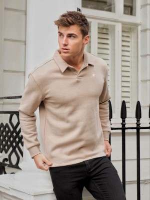 Blakely Otley Collared Jumper Tan | 8137596-YQ