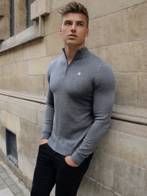 Blakely Oxbridge Jumper Charcoal | 1263749-IF