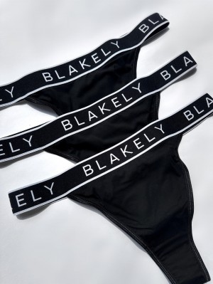 Blakely Phoebe Thong 3 Pack Nere | 4730598-IL