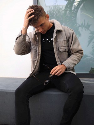Blakely Rapha Denim Jacket Stone | 5367280-OZ