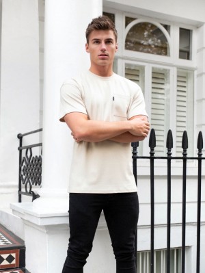 Blakely Relaxed Pocket T-Shirt Bone | 0793425-FO