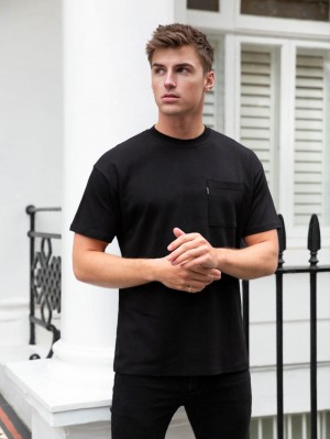 Blakely Relaxed Pocket T-Shirt Nere | 2386547-DZ