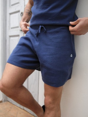 Blakely Riad Knitted Shorts Blu | 9018357-ID