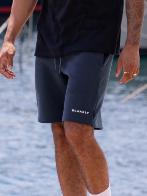 Blakely Riviera Initial Jogger Shorts Blu | 6241380-BP