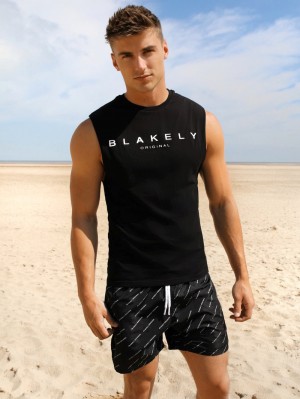 Blakely Roca Beach Sleeveless Tee Nere | 5873492-WL