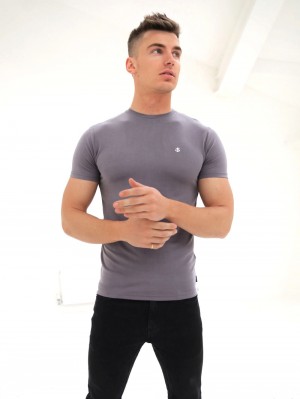 Blakely Rowan Brushed Soft T-Shirt Viola | 3506781-HN