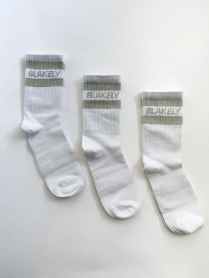 Blakely Signature Socks 3 Pack Stone | 7860492-KU