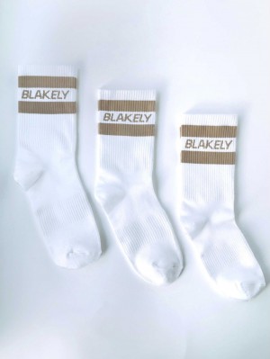 Blakely Signature Socks 3 Pack Tan | 0719365-EB