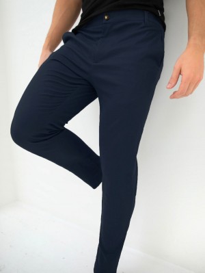 Blakely Sloane Stretch Fit Chinos Blu Marino | 1457928-KT