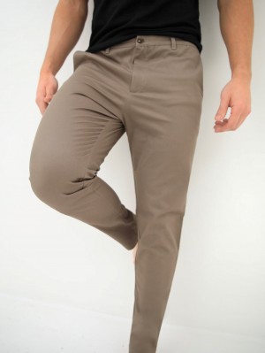 Blakely Sloane Stretch Fit Chinos Marroni Chiaro | 7139826-RT