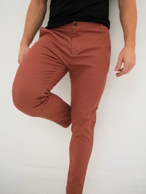 Blakely Sloane Stretch Fit Chinos Rosse | 6298470-HI