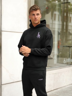 Blakely Sports Club Relaxed Hoodie Nere | 9241638-ID