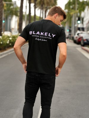 Blakely Sports Club Relaxed T-Shirt Nere | 4207861-HO