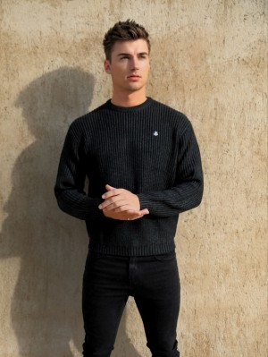 Blakely Stanton Knit Jumper Charcoal | 7598340-MP