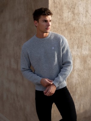 Blakely Stanton Knit Jumper Grigie Chiaro | 5407931-BQ