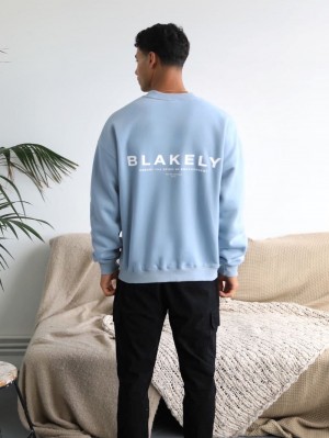 Blakely Statement Relaxed Jumper Blu | 8971432-MK