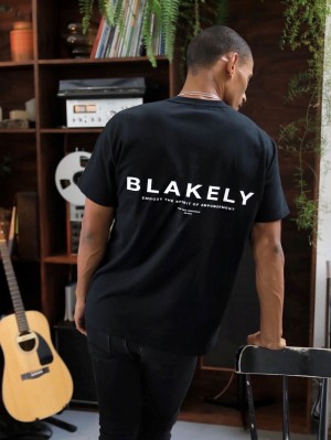 Blakely Statement Relaxed T-Shirt Nere | 4609213-IH