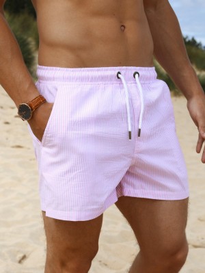 Blakely Striped Swim Shorts Rosa | 4910568-EL