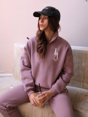 Blakely Studio 1/4 Zip Jumper Rosa | 3860542-UT