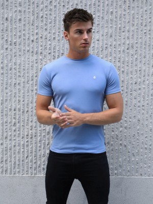 Blakely Torbora T-Shirt Blu Chiaro | 5024816-BR