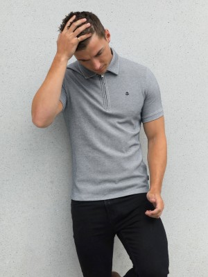 Blakely Toulon Textured Polo Grigie | 0219536-XB