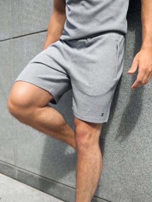 Blakely Toulon Textured Shorts Grigie | 3795428-DM