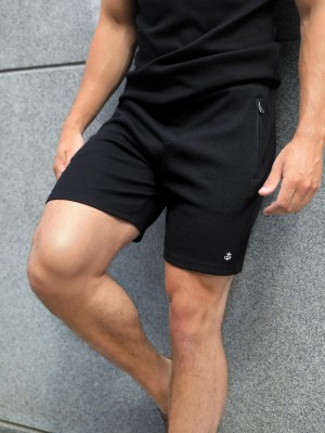 Blakely Toulon Textured Shorts Nere | 6721850-RD