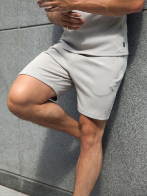 Blakely Toulon Textured Shorts Stone | 7490125-PY