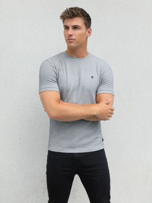 Blakely Toulon Textured T-Shirt Grigie | 9683145-UM
