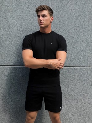Blakely Toulon Textured T-Shirt Nere | 0564913-WD