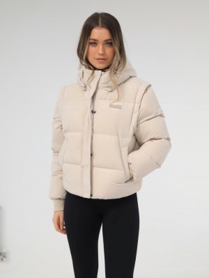 Blakely Ultimate Women's Puffer Coat Chalk | 7351496-LQ