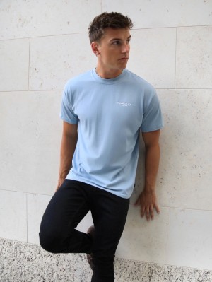Blakely Universal Relaxed T-Shirt Blu | 8912347-VG