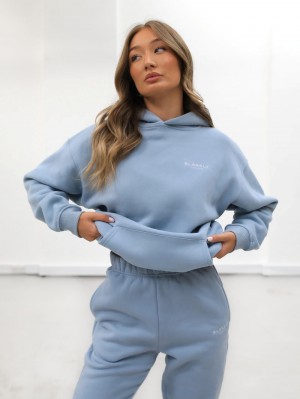 Blakely Universal Women's Relaxed Hoodie Blu | 2609135-PQ