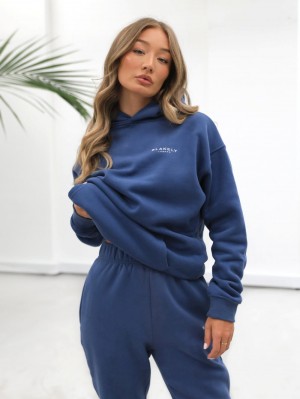 Blakely Universal Women's Relaxed Hoodie Blu | 4812690-UM