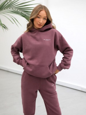 Blakely Universal Women's Relaxed Hoodie Bordeaux | 5319820-QU