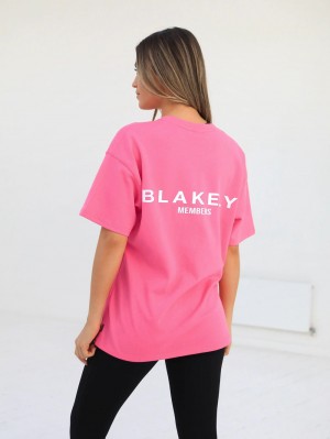 Blakely Womens Members Relaxed T-Shirt Rosa | 1540829-HQ